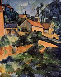 Curva de la calle en Montgeroult